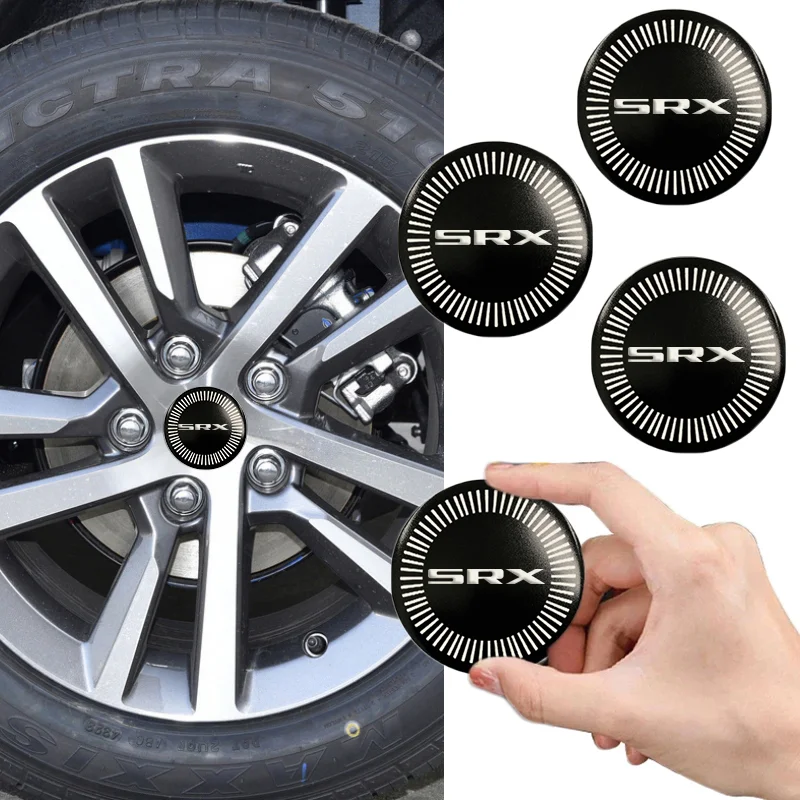 4pcs 56/60/65 mm zliatiny zliatiny automobilových nábojov stredové nálepky pre logo Cadillac SRX ATS BLS CT5 CTS ESCALADE EXT SLR SLS STS XLR XT4 XTS