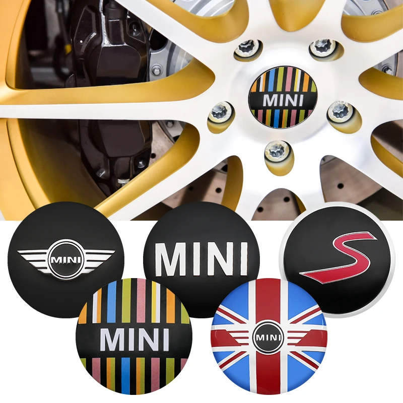 4pcs 56 mm styling automobilu Car Wheel Hub Center Cap Stiture pre Mini Cooper One S JCW Clubman R55 R56 F55 F56 R57 R58 R59 R60