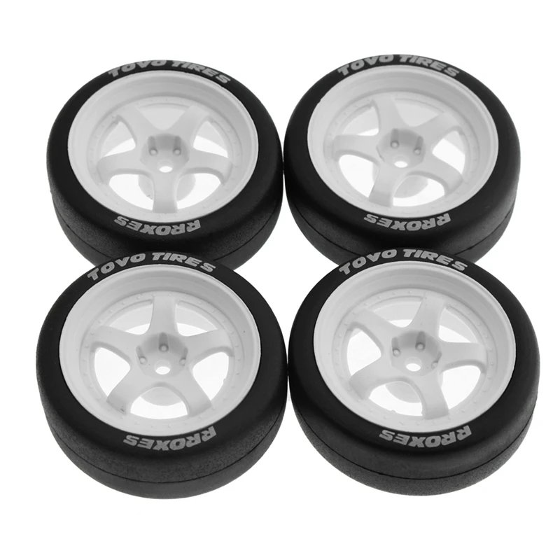 4pcs 65 mm 1/10 RC Racing CAR pneumatiky na cestách Touring Drift Car Wheel pre TAMIYA TT01 TT02 XV01