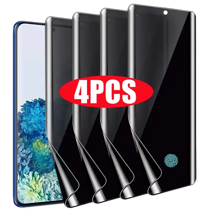 4pcs Anti Spy Hydrogel Film pre Samsung S21 S22 S23 S24 S20 Fe Poznámka 20 Ultra S9 S8 S10 Plus S10E Ochrana ochrany osobných údajov