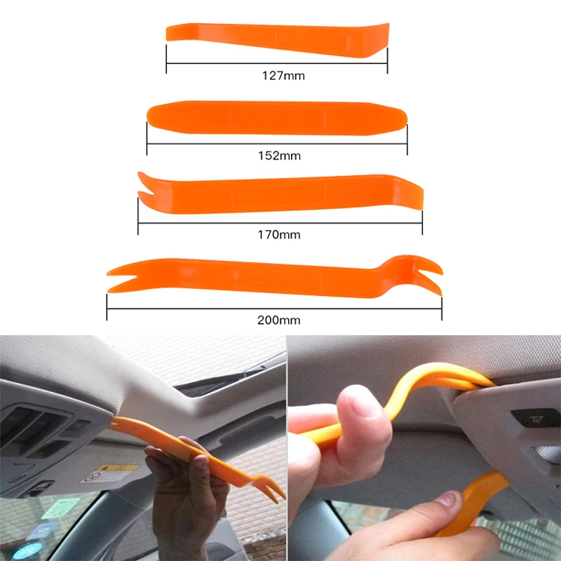 4pcs Car Auto Radio Panel Panel Clip Panel nástroj pre Nissan X-Trail Juke Qashqai Micra Pulsar Qashqai Micra Juke Poznámka Tiida Leaf