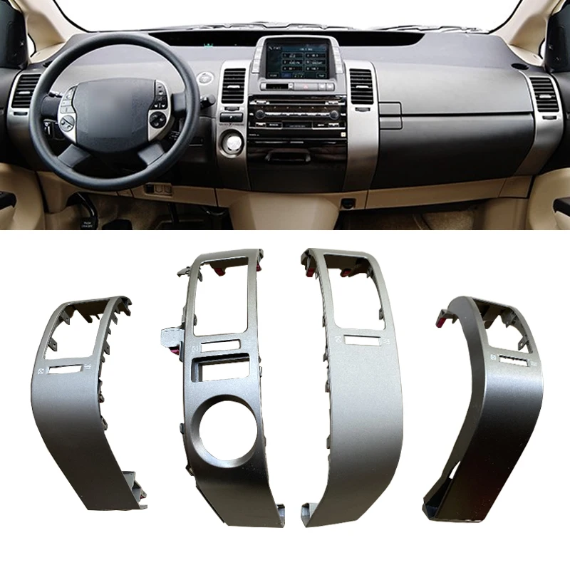 4pcs Car Center Vnútorný A/C Dash Air Cover Cover Tink pre Toyota Prius 2004-2006 Automatický doplnok 5567047060 Panel Panel Cover