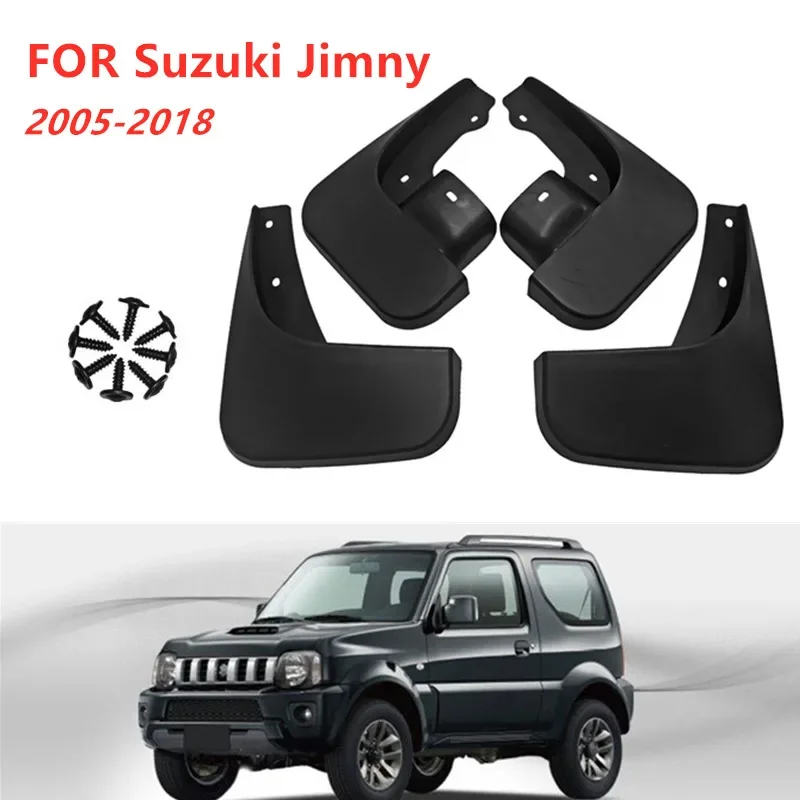 4pcs Car Mudflaps pre Suzuki Jimny 2005-2018 Mudguards Fender Mud bahno strážne garda