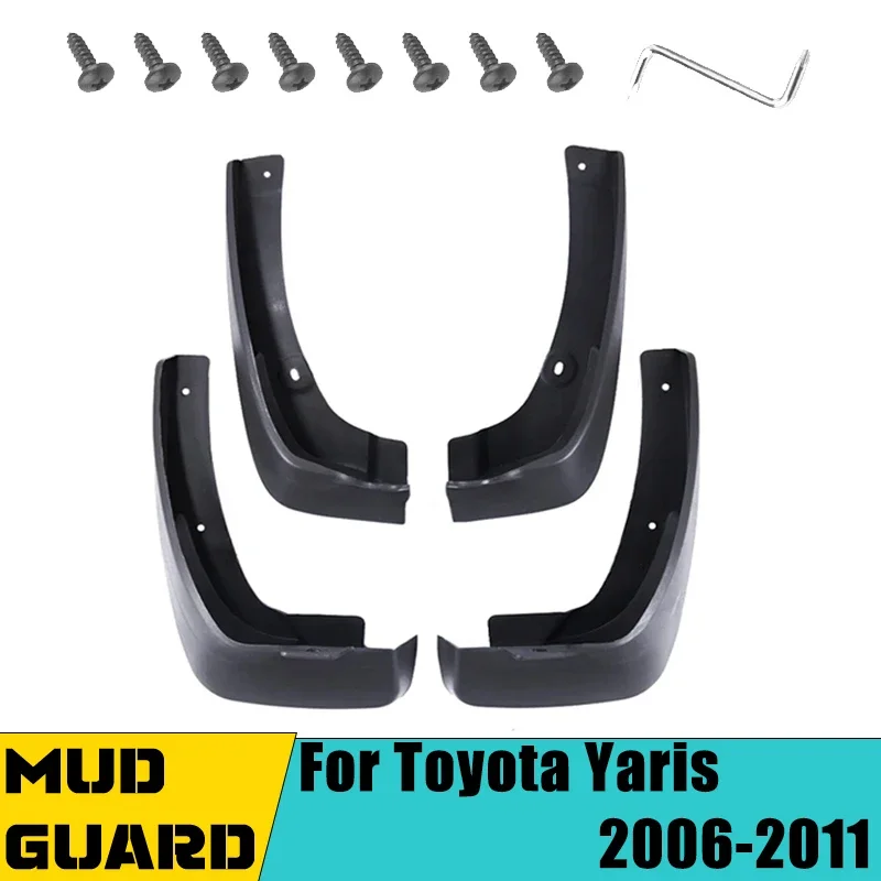 4pcs Car Mudguard pre Toyota Yaris Belta Vios Limo XP90 2006-2011