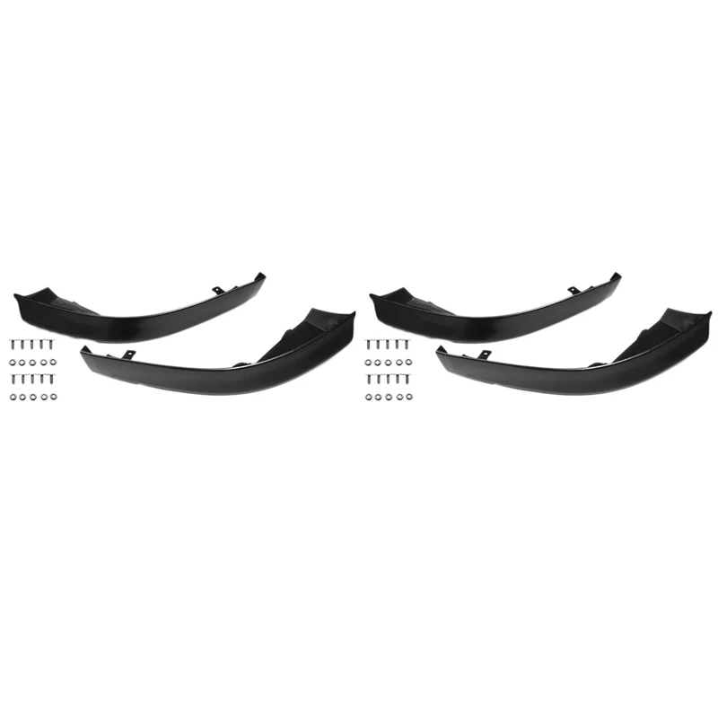 4pcs Car predný nárazník Splitter Splitter Spoiler Body Body Difuser Protector Black pre Mitsubishi Lancer 2008-2015
