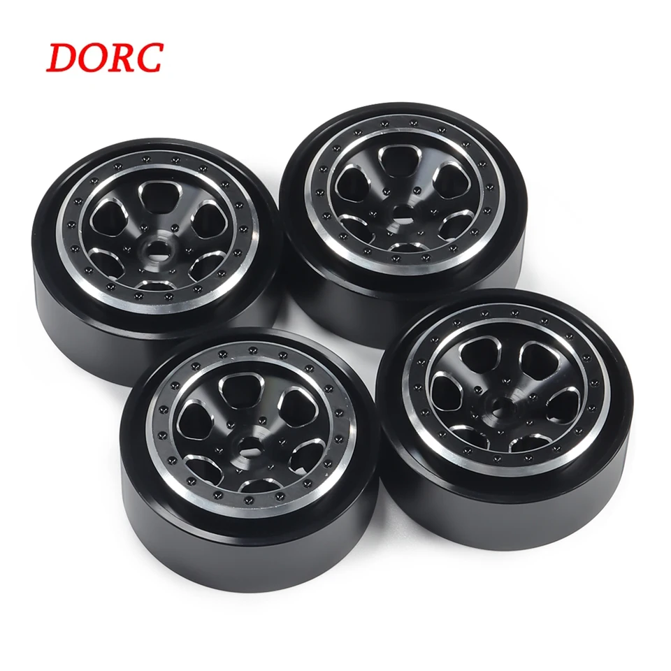 4pcs CNC hliník Trx4m Beadlock Whee Core for 1/24 1/18 RC Crawler TRX4-M SPEAL PNEČKY BRONCO SCX24 AX24 AX24 FCX24
