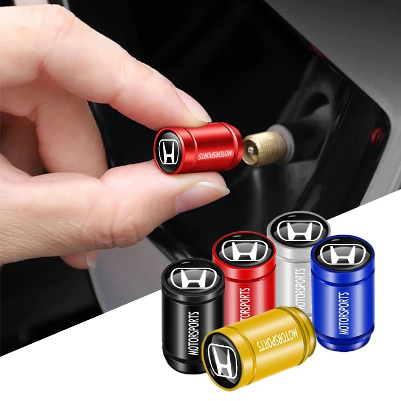 4pcs Creative Nové proti krádeži pneumatík Cap Sport pre Honda Civic Fit Jazz Accord Crv HRV City Odyssey Passport Pilot Vezel