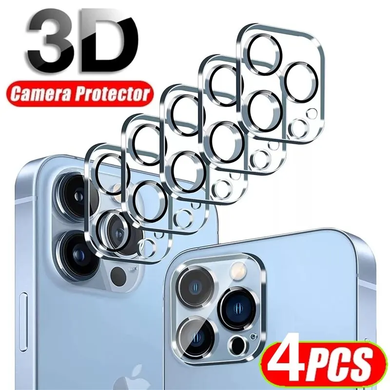 4pcs Full Cover Ochranné sklo pre iPhone 14 Pro Max xr x Xs Camera Objektív obrazovky pre chránič iPhone 13 Pro Max 12 Mini 11 Pro