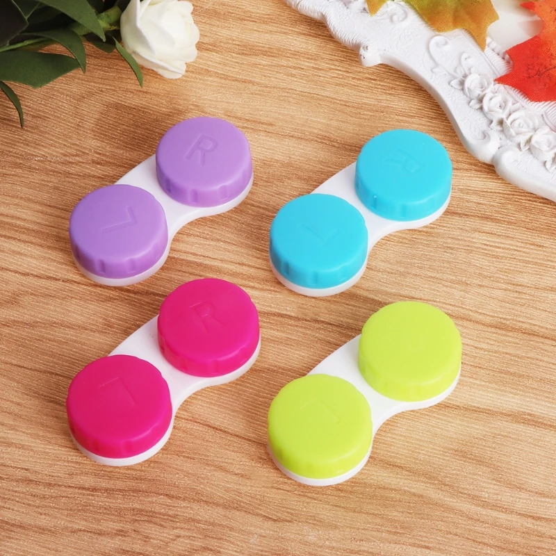 4PCS Kontaktné šošovky šošovky šošovky Case Care Care Cestovná súprava Držiak na kontajner veľkoobchod