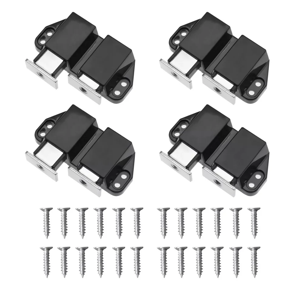 4pcs magnetický tlak na otvorenú západnú skrinku Dvere Dvere Dvere Catchs Catchs Zásuvka skrine šatníka dvere zatvárali domáci hardvér Hardware