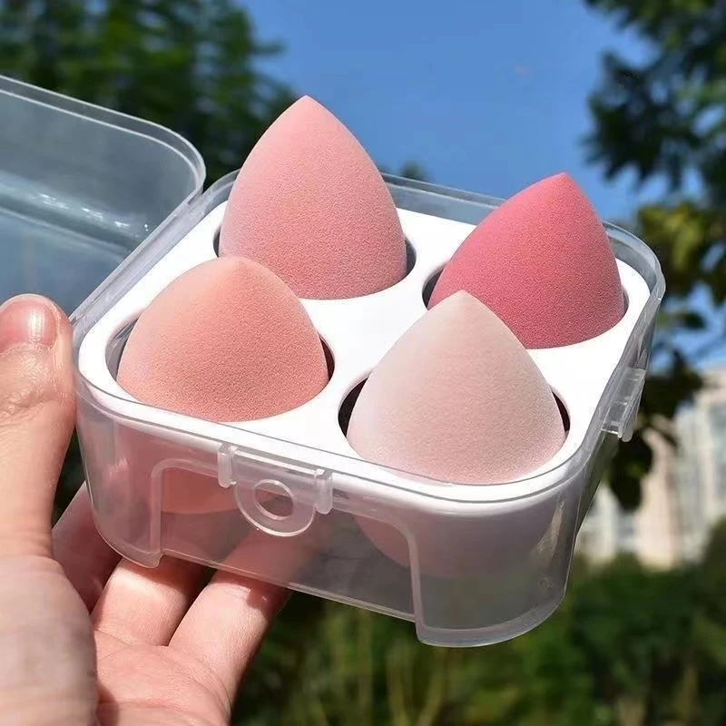 4pcs make -up špongia mixéra Beauty Egg Cosmetic Puff Soft Foundation Sponges prášok Puff Dám