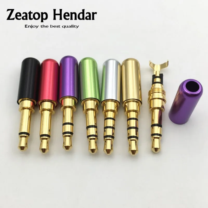 4pcs Mini 3,5 mm 2/3/4 pól Mono Audio zástrčka s klipom Muž 3,5 konektor pre slúchadlá