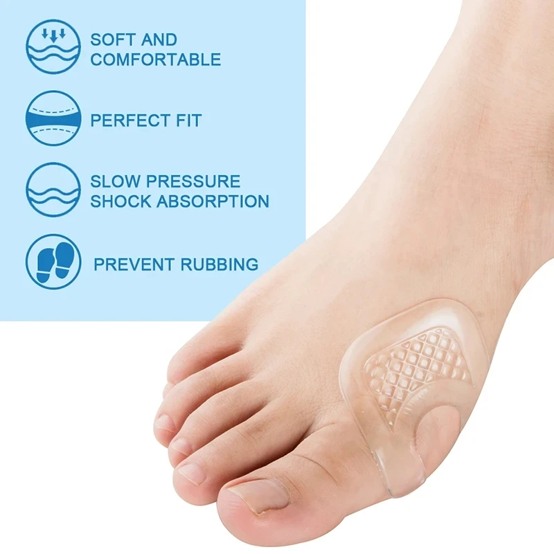 4pcs mäkké silikónové topánky nálepka nálepka ochrana proti ochrancovi pľuzgiere Callus Remover Care Foot Care Non-sklip vložky vložky Unisex