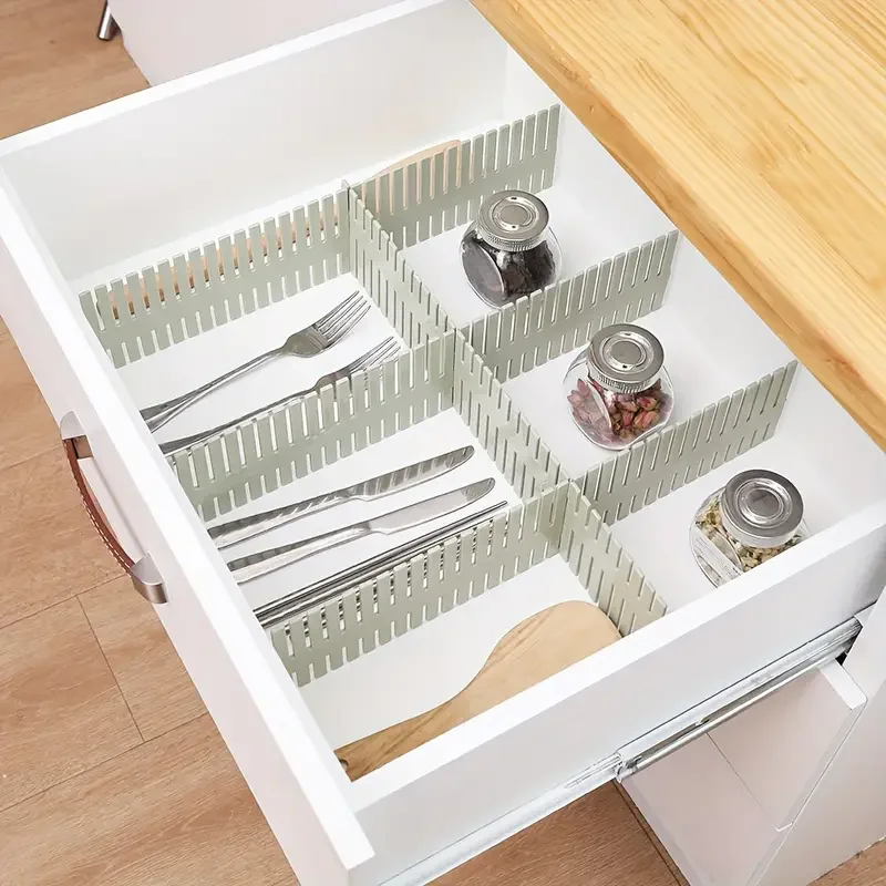 4pcs nastaviteľný deliaci spodná bielizeň ponožky Sundries Organizátor Domáca úložná skrinka ružový priestor šetrenie domácich doplnkov