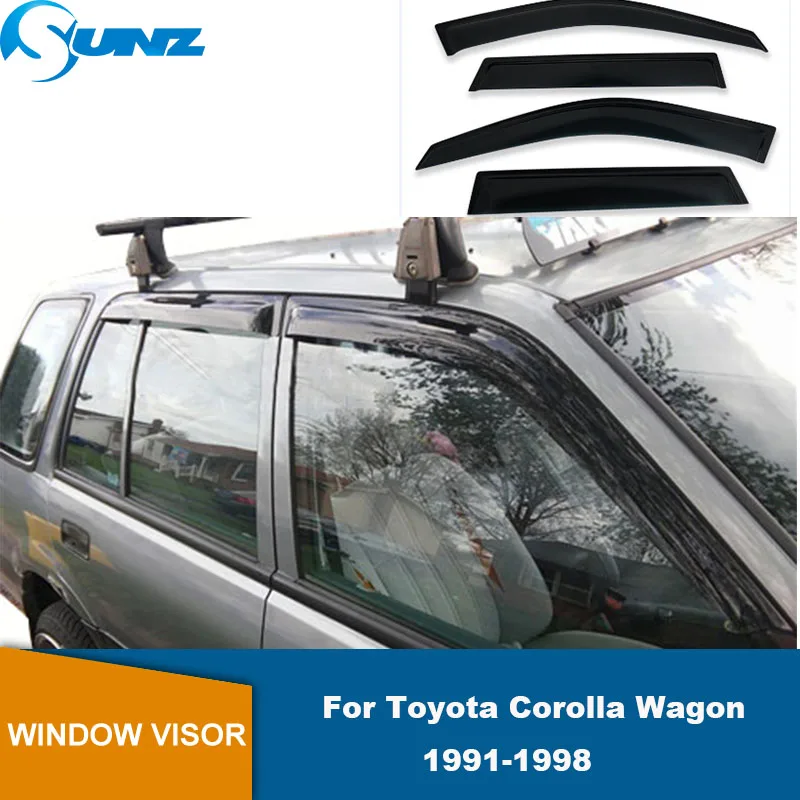 4pcs okenné priezor dažďa pre Toyota Corolla Wagon 1991 1992 1993 1994 1995 1996 1997 1998 1998