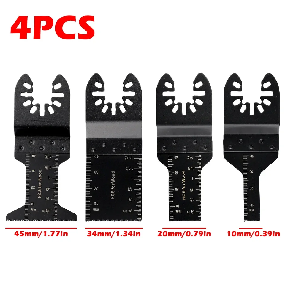 4pcs oscilujúce viacerý nástroj píla Blade HCS Cutting Disc Multifunkčné nástroje Čepele Čepele drevené výrobky-renaking Elektrická energia