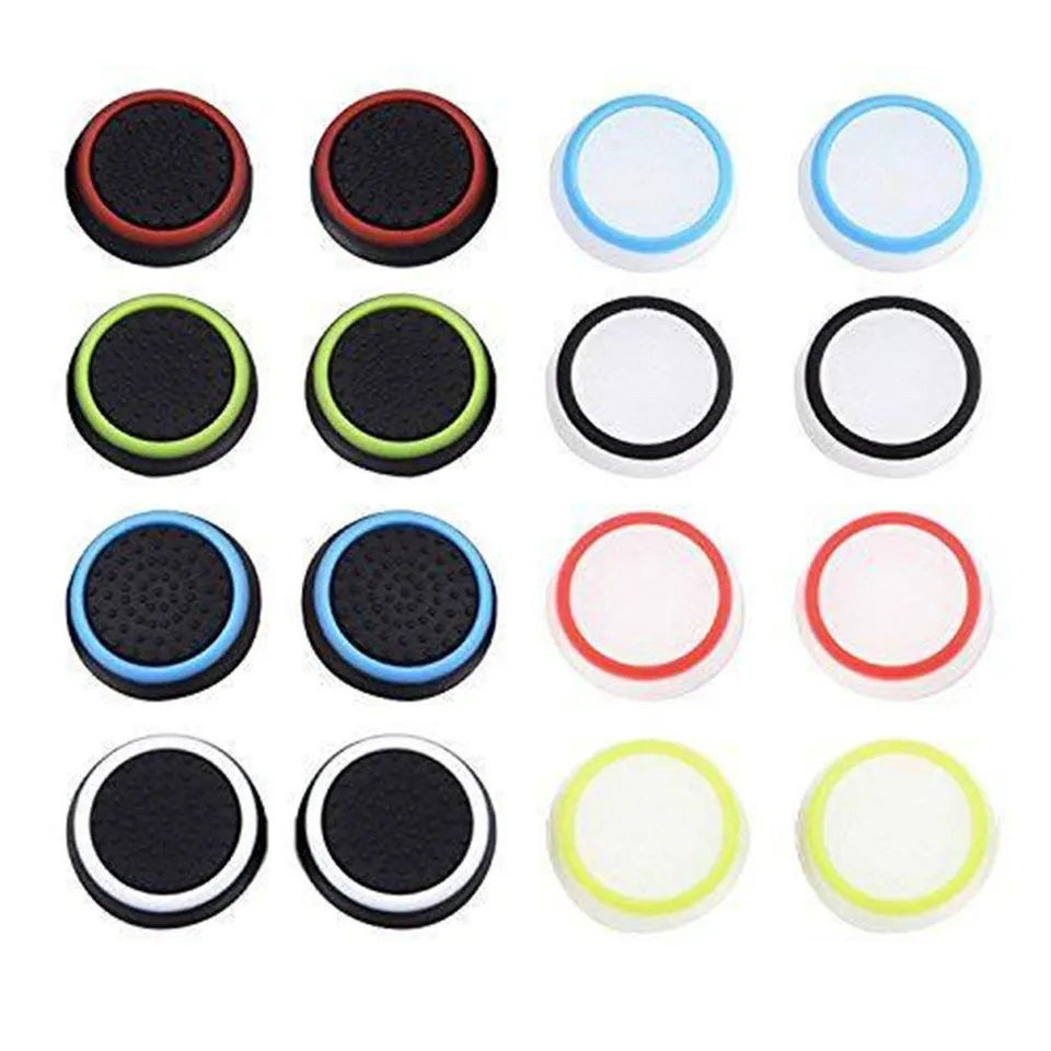 4PCS PlayStation5 PS5/PS5 Slim/PS4/PS4 Pro/NS Pro/Xbox Series X/S ONE 360 OVERER JOYSTICK SILICON CAP THEP TAMBLE SPORT