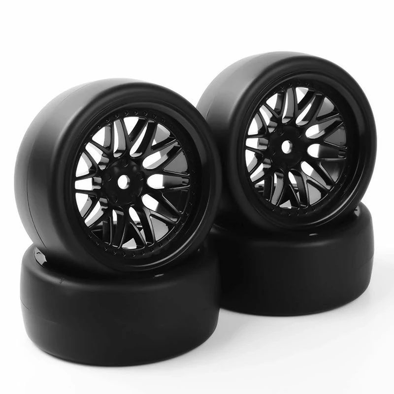 4pcs RC 1:10 Drift Pneumatiky a kolesá 12 mm hex pre HSP HPI na cestných závodných automobiloch pneumatík