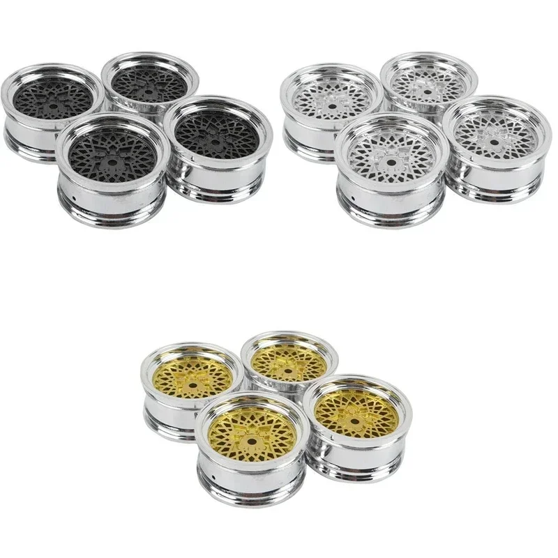 4pcs RC 1/10 Ploché driftové diely ráfiky Pneumatiky Pneumatiky pre Tamiya HSP HPI 94123/122 RC CAR CHYN ROZP.