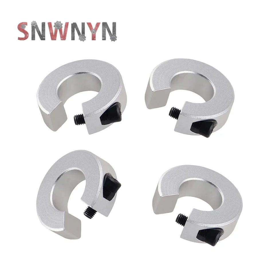 4pcs SBR12 SBR16 Lineárne zastavenie koľajnice Pevný prsteň Veľký otvor pre SBR12/16/20 mm CNC 3D diely pevná lineárna koľajnica ložisko