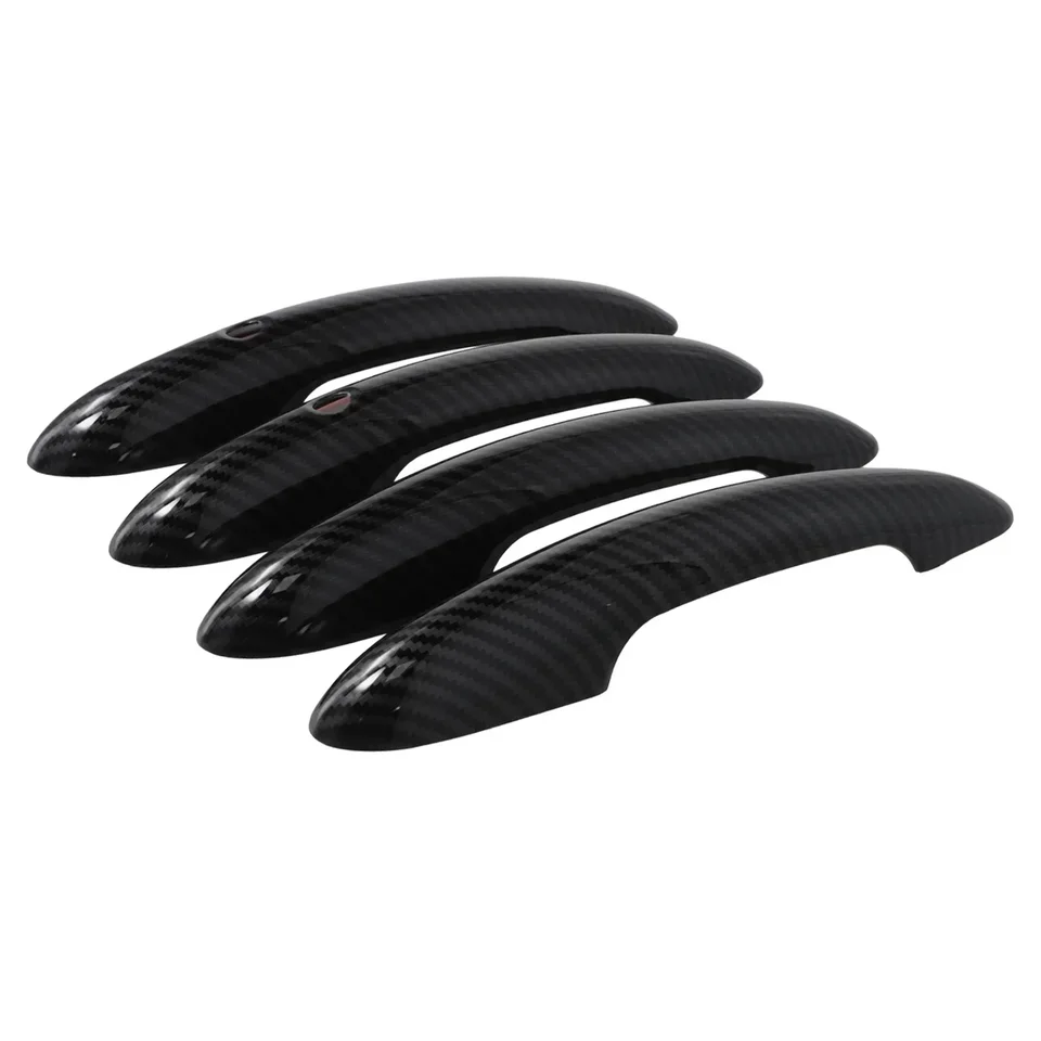 4pcs/set car ABS uhlíkové vlákno čierne pohľadové rukoväť kľučky obklady vonkajšieho príslušenstva pre Mini pre Cooper F54 F55 F56 F57 F60