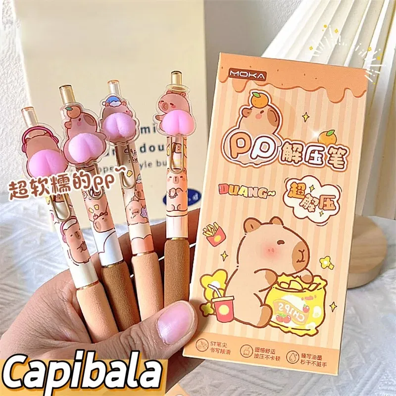 4pcs/set Cute Cuybara Creative Creative Dress Reduku