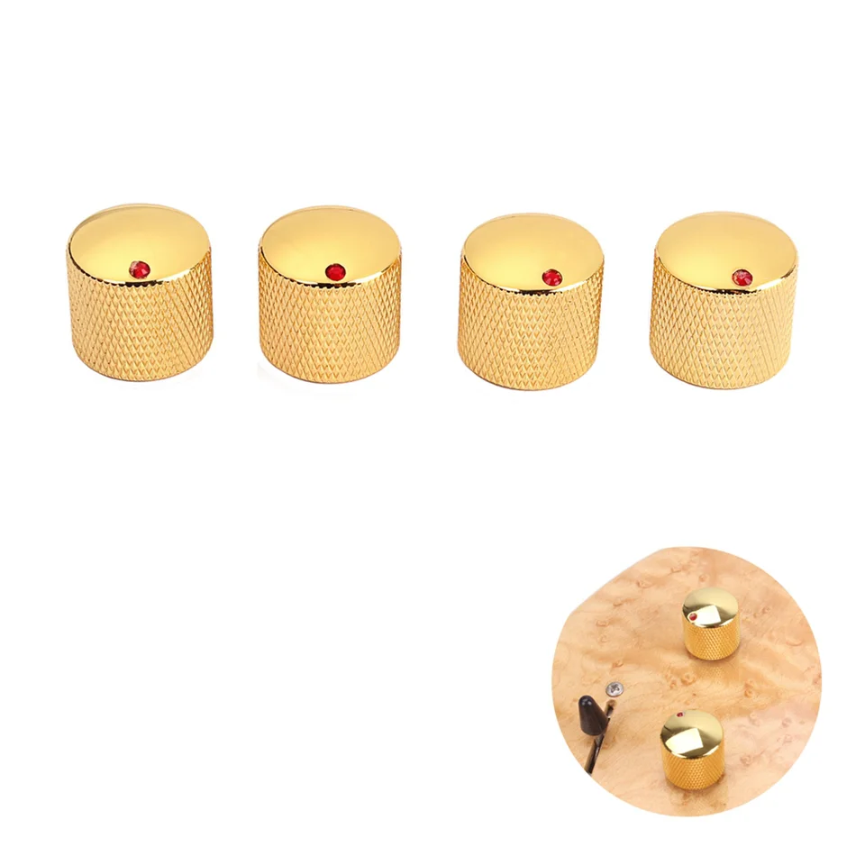 4pcs Set Guitar Zväzok Tón ovládacích gombíkov Rotary železné gombíky pre elektrické gitarové diely náhradné gombíky gitary