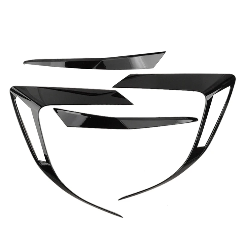 4pcs/set lesklý čierny chvost zadný svetlo svetlo oblúka obloženie ABS Fit for Honda Civic 10. Sedan 2016 -2020 Výmena príslušenstva