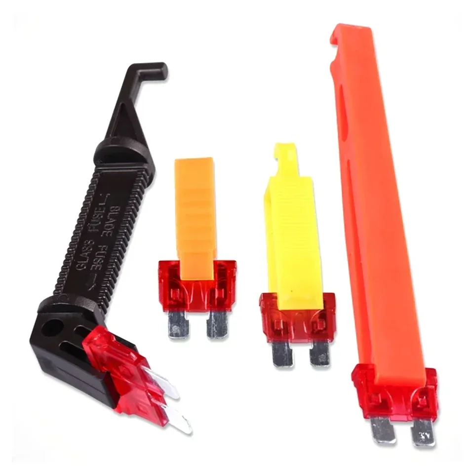 4pcs/set Universal Blade poistka sťahovák Automobilový poistkový klip na odstránenie výňatku na odstránenie bezpečnostných príslušenstiev pre držiak poistkov automobilu