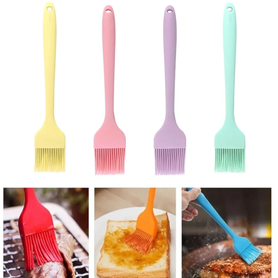 4PCS Silikónový kefový kefka Cooking BBQ Tepelne Olejové kefy kuchynské zásoby