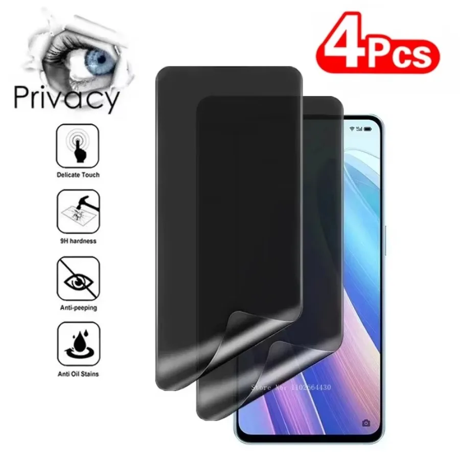 4PCS súkromie Hydrogel Film pre Xiaomi Redmi Poznámka 13 12 10 9 11 Pro 11S Chránič obrazovky pre Redmi 12C 10A 13C 9a 9 8a Poznámka