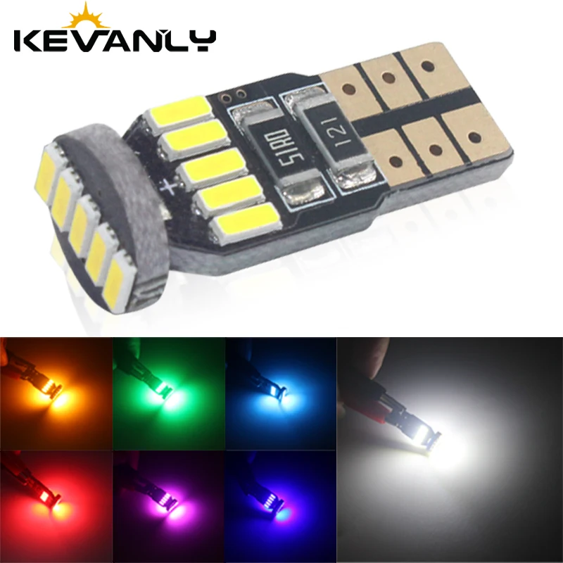 4PCS W5W T10 LED 192 168 194 501 4014 15LED CANBUS CANBUS CAR INTERIRE LIGHT LIGHT Lights Bulb Wedge LIGHT NO CHYBA 12V 6000K