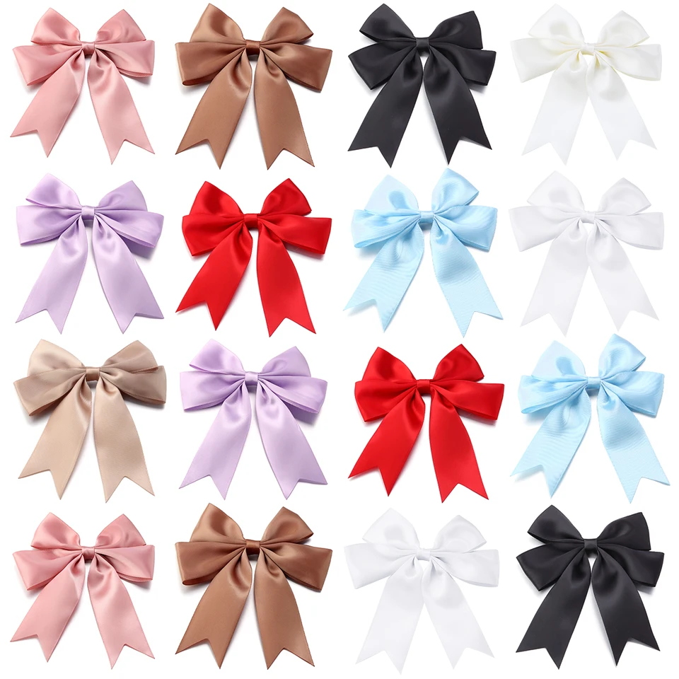 4pcs/šarža 12*13 cm Big Polyester Satin Ribbon Ruky ručne vyrábané lastovitky pre domácich majstrov šija