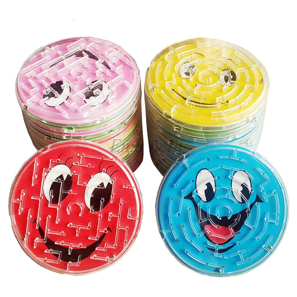 4pcs/šarža 7cm oceľové guľové trať bludisko hračky Novinka v ranom vzdelávacom mozgovom upútavke intelektuálne 3D puzzle Jigsaw Board Toy Toy