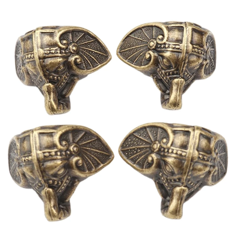 4pcs šperky hrudníka na nohy roh rohu chránič vintage box dekoratívne nohy 28x22mm