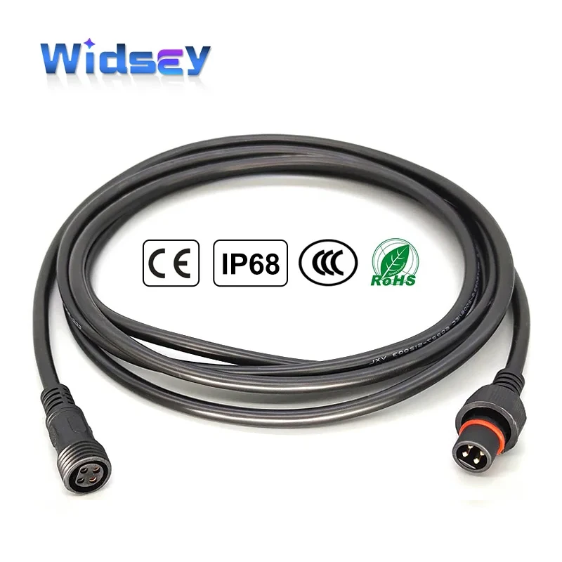 4pin 2,4 ~ 6a nepremokavý konektor 0,3/0,5/0,75 štvorcový samec samica zátky Outdoor LED osvetľovacie čiary 1m 3 m 5 metrov IP67