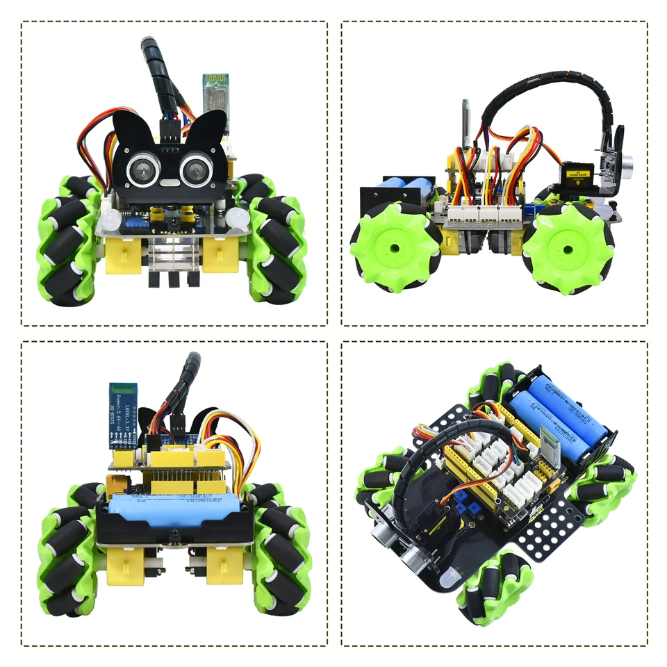 4WD Mecanum Robot Car Kit pre Arduino Smart DIY Robot Pack s kódom projektu pre dospelých programovanie STEM SET Vzdelávací darček