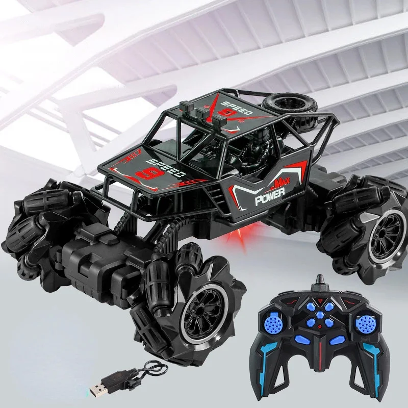 4WD RC CAR Boys Toy Hray diaľkové ovládanie kaskadérsky kamión terénne vozidlo Rádio kontroly automobilov Elektrický model hračiek pre deti darček