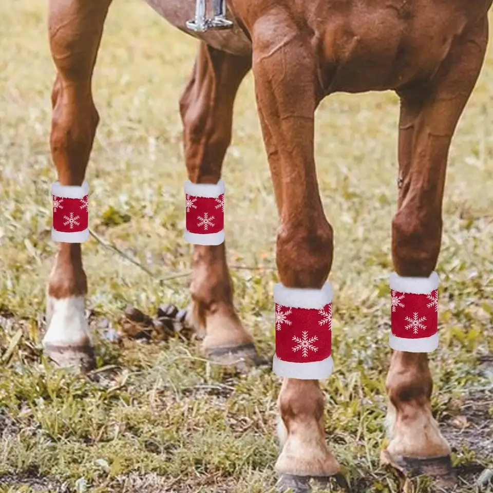 4x konské nohy obaly na nohy na nohy zabaľte priedušné ovce