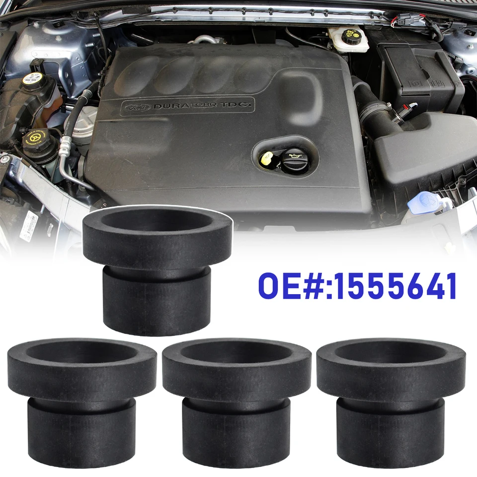 4x kryt gumového motora Grommet Buffer Mount Mount Stopper pre Ford Focus 2 Mk2 Galaxy CS max