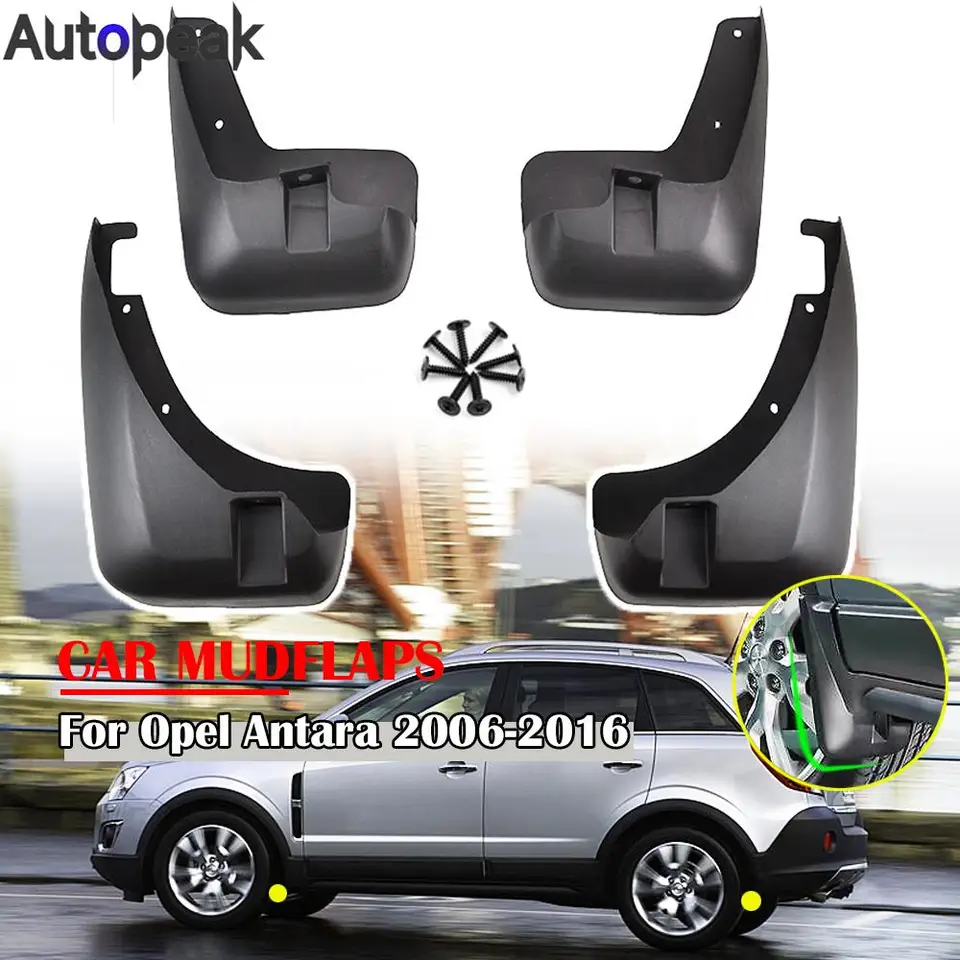 4x pre Opel Vauxhall Antara Daewoo Winstorm Chevrolet Holden Captiva 5 Maxx Sport 2006 - 2015 predné zadné bahenné klapky Splash Guards
