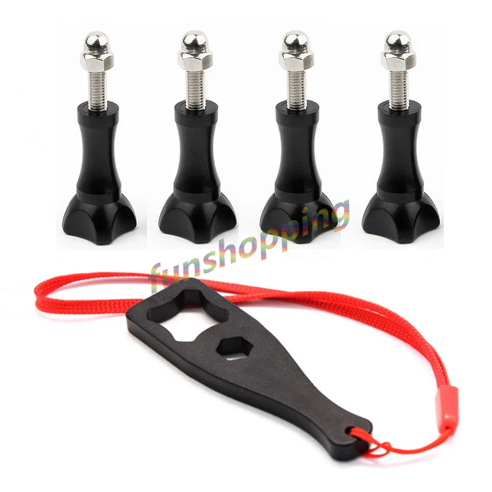 4x skrutky + kľúče utiahnite skrutku skrutky gombového gombíka pre GoPro Go Pro Hero 10 9 8 7 6 5 4 max