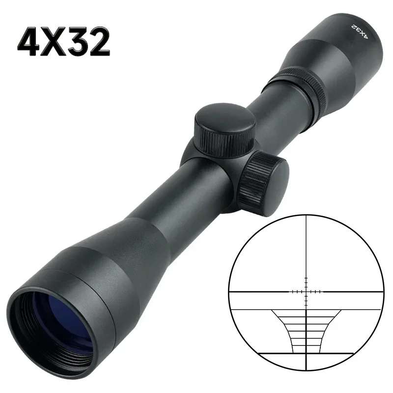 4x32 Kovové kompaktné pušky Optický reflex Teleskop Outdoors Hunting Tactica Reflection Zrak 11 mm/20 mm koľajníc