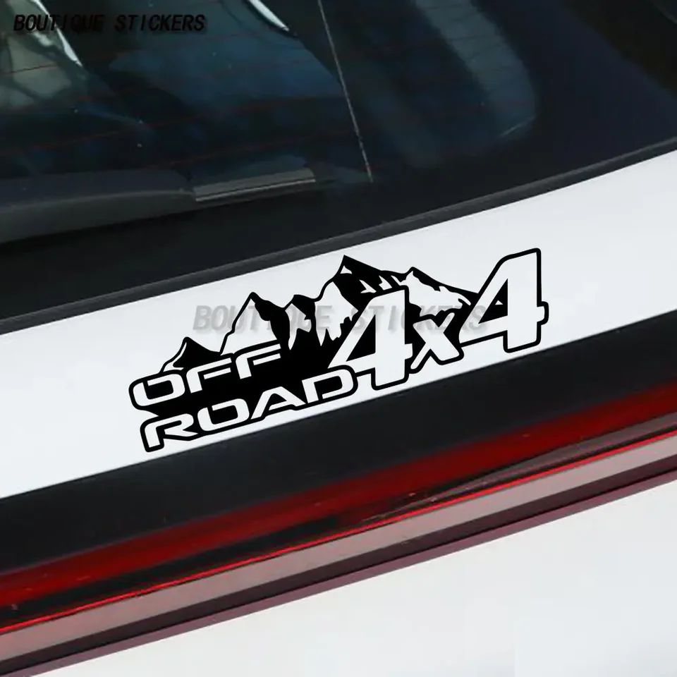 4x4 Off-road s nálepkou na pohon štyroch kolies, vodotesný nárazník tela, vinylové prispôsobené auto, nákladné auto, okno, nálepka na motocykle