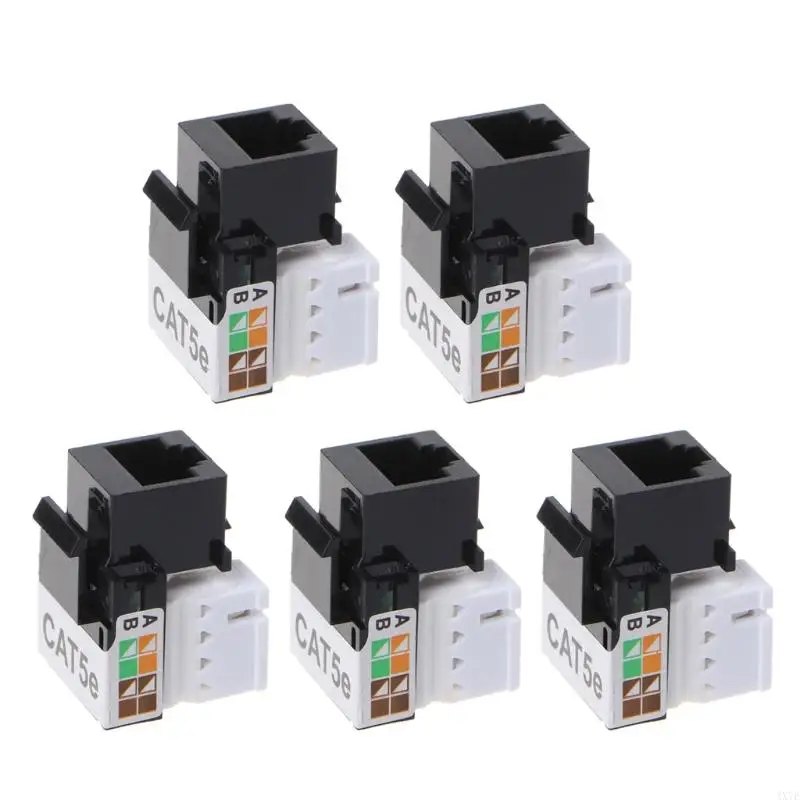 4x7e 5pc CAT5E Modul Information Socket RJ45 Kľúčový kameň adaptéra Keystone