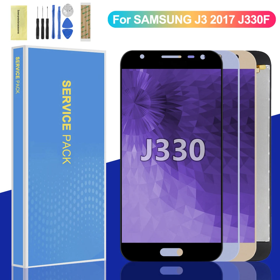 5.0 '' Displej pre Samsung J3 2017 J330 J330FN SM-J330FN J330DS LCD DISPLEY DISPLET DIGITÁRU DIGITÁRU