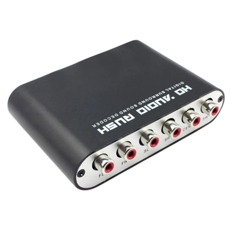 5.1 Kannel DTS pre Dolby AC-3 Audio Decoder Digital Optical/Coaxial to Analog RCA Lotus Head pre Dolby Sound Decoder Prevodník