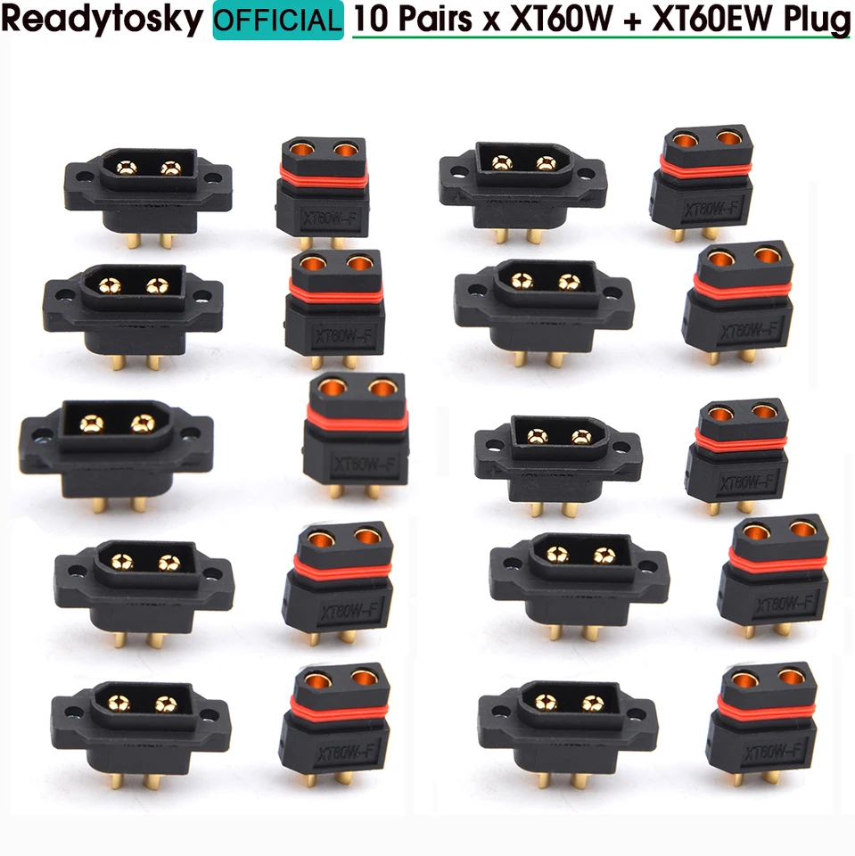 5/10/20/50 páry XT60W XT60EW XT60 Nepremokavá zástrčka Gold-Plated Bullet Konektory pre batériu lietadla RC Aircraft Drone Car LiPo batéria
