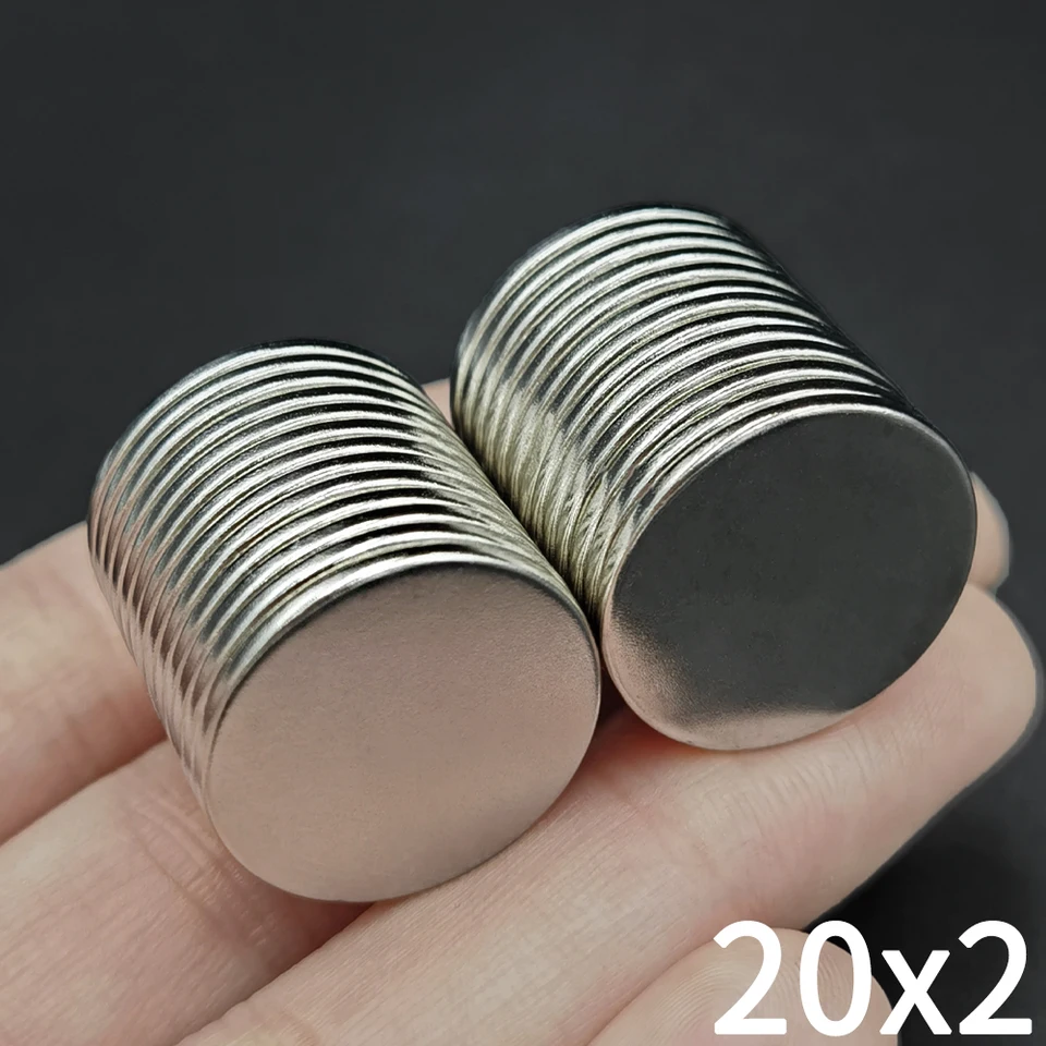5/10/20/50ks 20x2 Neodymium magnet 20 mm x 2 mm n35 ndfeb kolo
