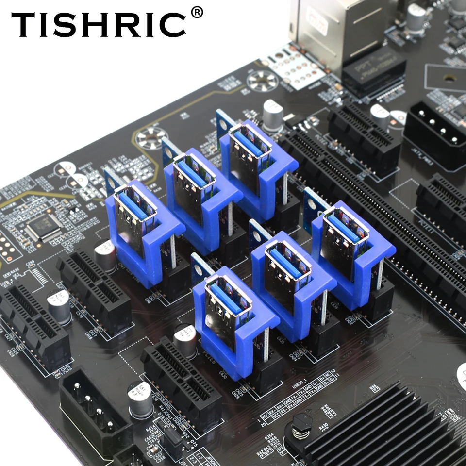 5/10/20ks Tishric Riser 1x Detode Mount Locker Mining ETH BTC Easy Fixation Deting PCIe X1/X16 PCIe PCIE DOPERTER